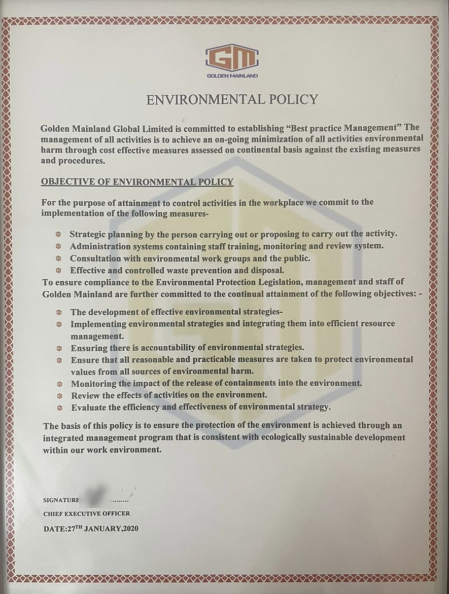 Health, Safety, Security & Environment (HSSE)